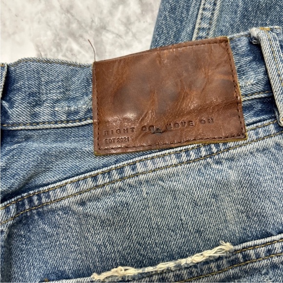 ZARA "The New Daddy" Jeans Wide Straight Leg High Waisted
Ripped Frayed Sz 2 16 - Picture 5 of 11